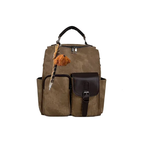 WXRX ПУ (полиуретан) Рюкзак Стандартный Унисекс Хаки Синий Серый