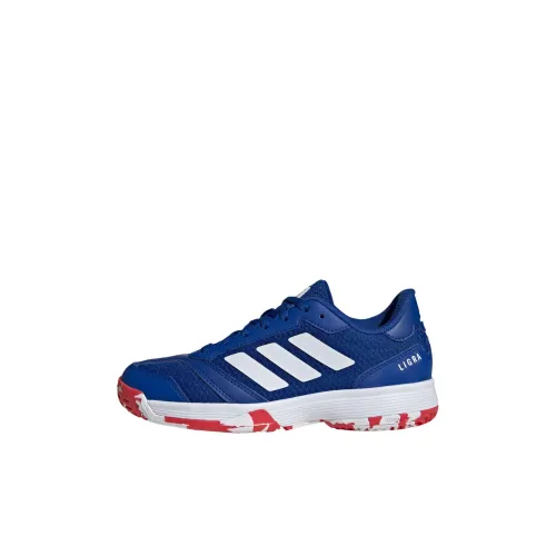 Adidas Ligra 8 Low Топ Детские Тренировочные Кроссовки Королевский Синий