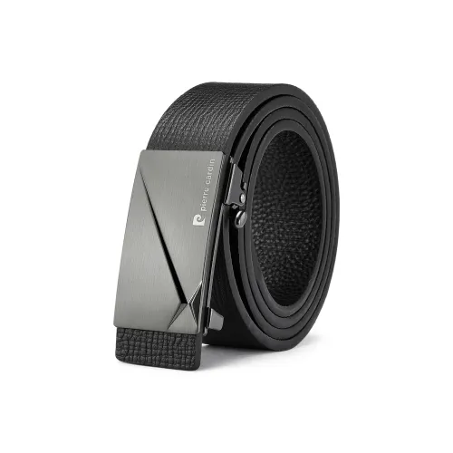 PIERRE CARDIN Тело Коровья Кожа Минималистичный Универсальный Ремень Мужской Черный 3,4CM