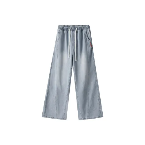 SNOOPY Синий Унисекс Джинсы