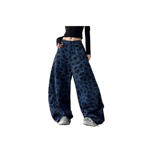 KAIZZGAO Blue Men's Casual Pants KAIZZGAO Синий Мужской Повседневный Брюки