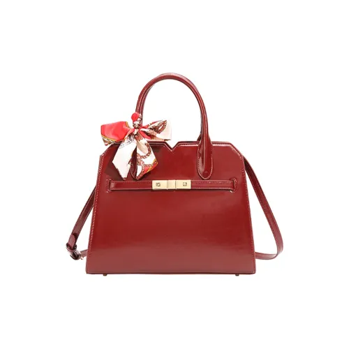 SMILE FOCUS ПУ (полиуретан) Сумка Стандартная Женская Бордовая