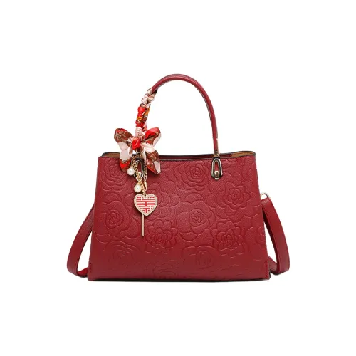 SMILE FOCUS ПУ (полиуретан) Одно плечо Сумка Обычный Женский Бордовый