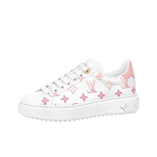 LOUIS VUITTON Time Out Low Топ Стильные Скейтбординги Женские Белые