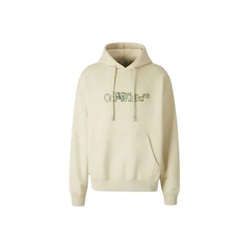 Off Бежевый Белый Мужские Свитшоты