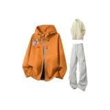 Золото Оранжевый + Светло-Серый [Брюки] + Абрикосовая Подкладка