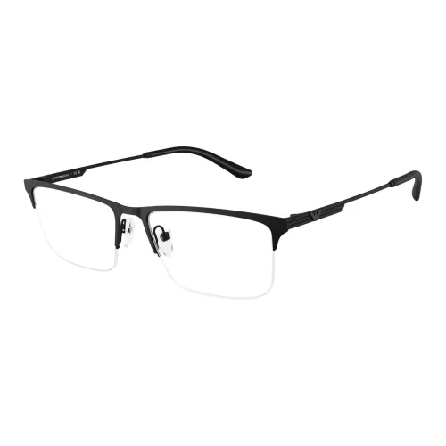 EMPORIO ARMANI Пластина Квадрат ОПТИЧЕСКИЕ Очки Унисекс Черный
