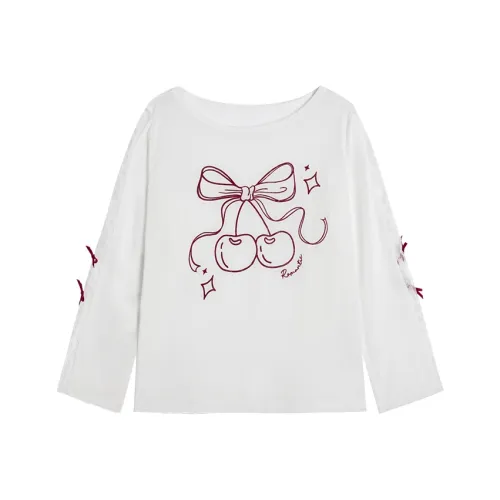 CENGXIAOXIAN Белая T-рубашка Женская Трикотаж