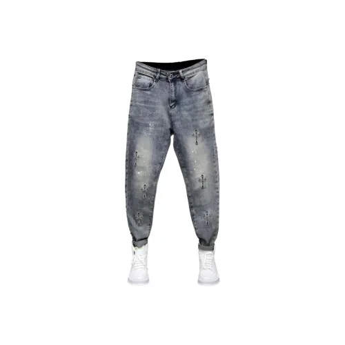 CAT'S PAW Синий Унисекс Джинсы