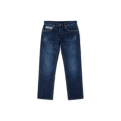 Lee Темно-синий Мужской Джинсы
