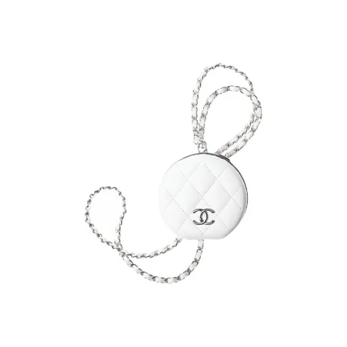 CHANEL 21K Winter Goat Лак Пудра Компакт Ожерелье Сумочка Клатч Сумка через плечо