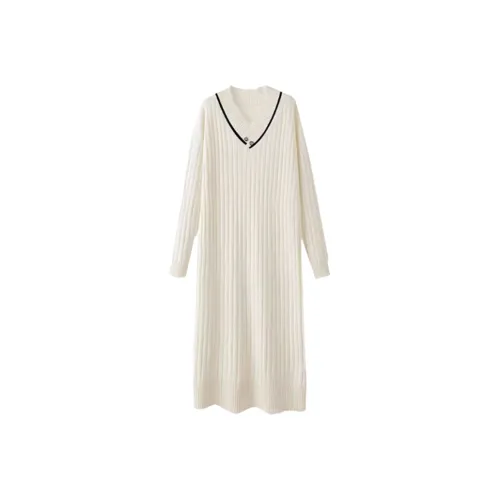 SYEEE WITH U Длинное платье с длинными рукавами женское