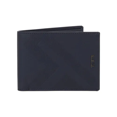 TUMI Кожа Держатель для карт Мужской Морской синий