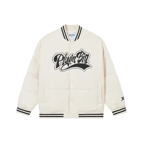 XTEP Хлопковый пуховик 120 175 Свет Молочный кофейный Детский