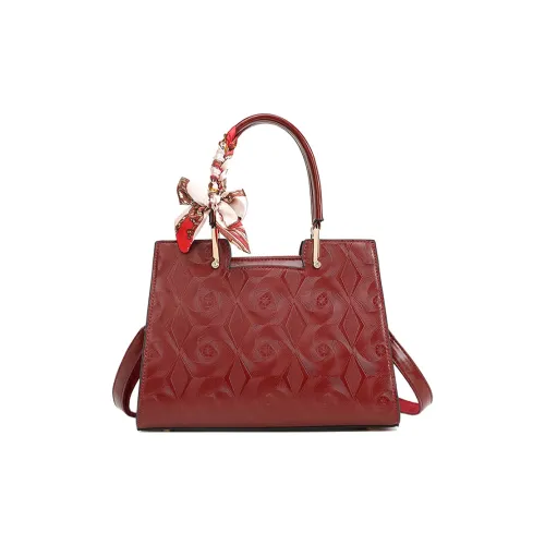 SMILE FOCUS ПУ (полиуретан) Одно плечо Сумка Обычный Женский Бордовый