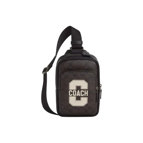 COACH RACER Телячья кожа Sling Сумка Стандартная Женская Ореховый