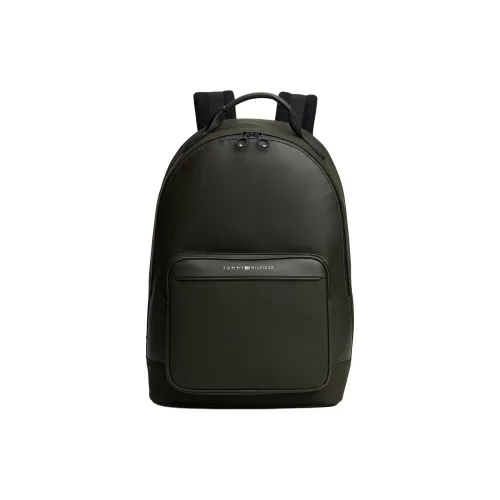 Рюкзак Tommy Hilfiger с металлическим элементом мужской зеленый