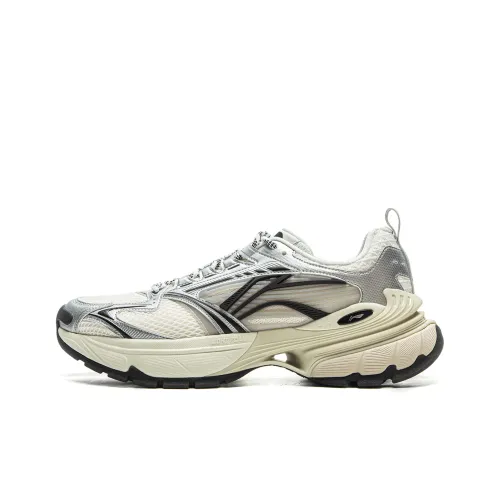 Лайнер Амортизация Устойчивый к истиранию Дышащий Низкий Верх Повседневная Обувь Мужская Белый Серебряный