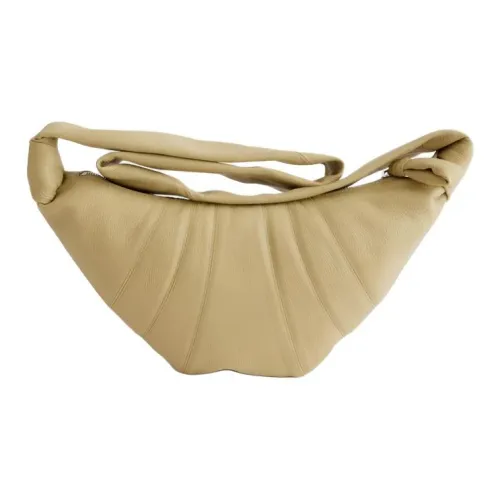 Lemaire Коровья кожа Круассан Сумка Сумка через плечо Маленькая унисекс Желтая Зеленая