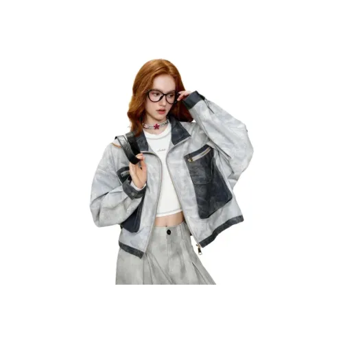 Coolhut Синий Женские Джинсовые Куртки