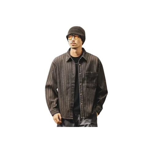 JIELEINUO Кофе Мужские Рубашки