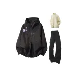 Чёрный+Чёрный Брюки+Абрикосовый Подкладка