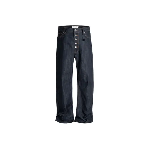 BEAR UNION Черные Унисекс Джинсы