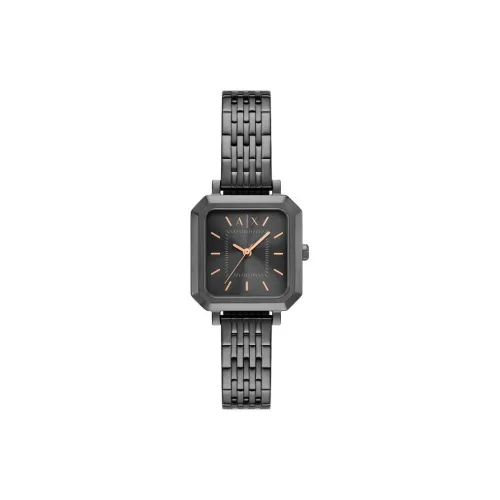 ARMANI EXCHANGEAE Women's Watch Кварцевый механизм Стальной ремешок Черный циферблат