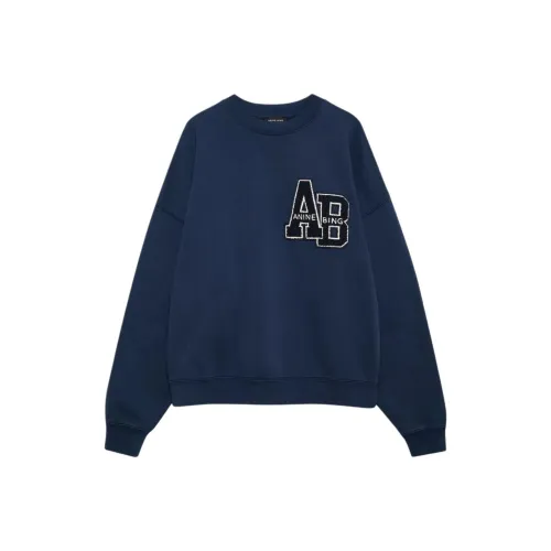 Anine Bing Морской Синий Женский Свитшот