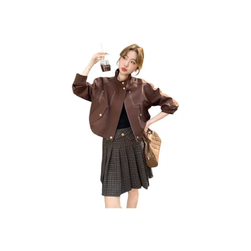 JOEM Кофе Женские Короткие Пальто