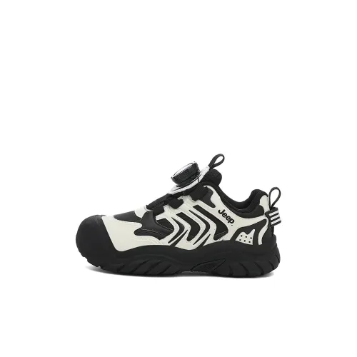 Jeep Anti KICK устойчивый к истиранию легкий с амортизацией низкий топ беговые кроссовки черный белый детский