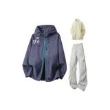 Мистическое царство Фиолетовый + Светло-серые штаны + Абрикосовая подкладка