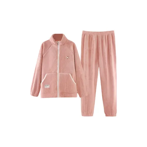 Qin Jing Пижамный комплект Женские Пыльно-розовый