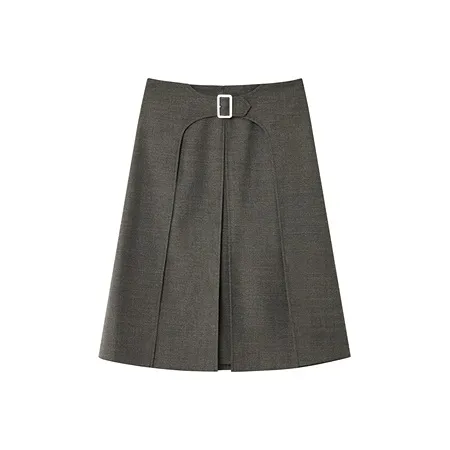 OVV Темный Мокко Женские Повседневные Длинные Юбки