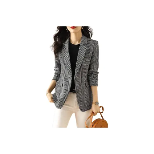 LANGQING Серый Giveaway Бренд Наклеенный Женские Деловые костюмы