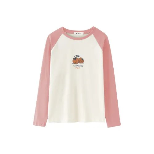 MIZIQI Реглан рукав T-рубашка Женская