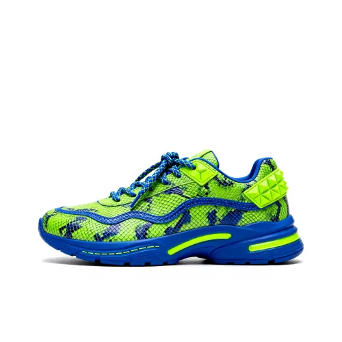 Paddington Bear Удобные Классические Низкие Кроссовки для Скейтбординга Женские Синие Зеленые