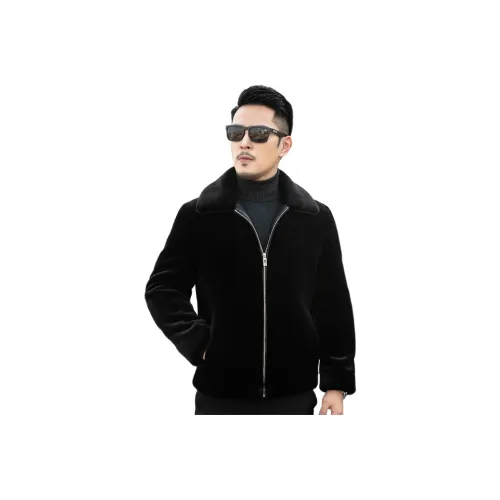 TIFAN Черный мужской мех