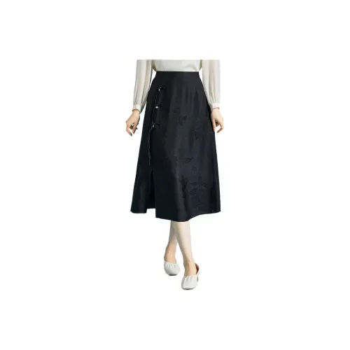 JINJU Повседневный Длинный Юбка Женские