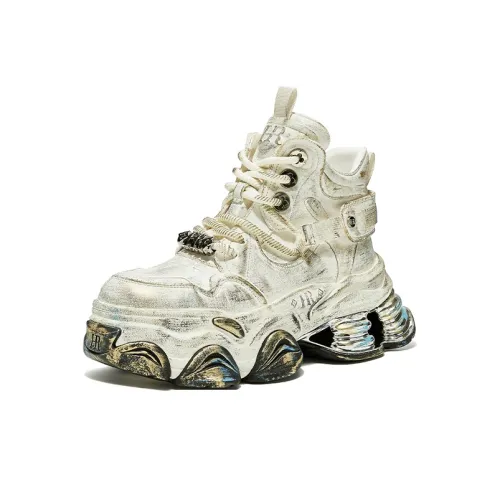 HR High Топ High Топ Толстая подошва Кроссовки Женские