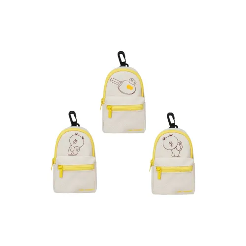 LINE FRIENDS Полиэстер Чехол для наушников Мини Унисекс Бежевый Желтый