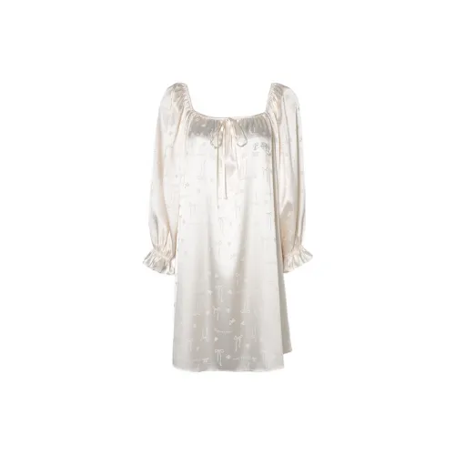 DPLAY SWEET Кремовый Белый Женские Ночные сорочки