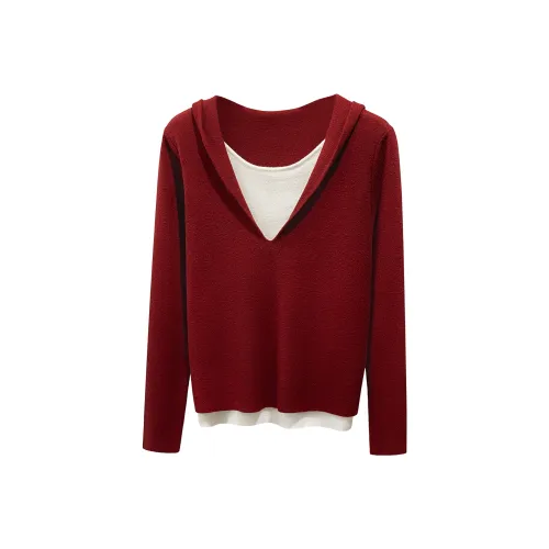 Cypress House Анкора Красный Женский Трикотаж