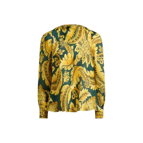 ETRO Жёлтый Зелёный Женские T-рубашки