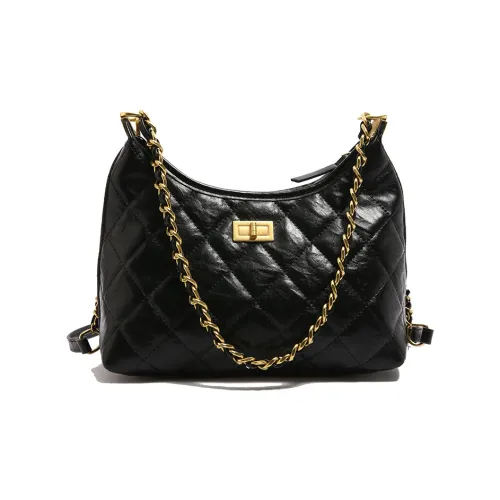 TOUTSEUL YOLO ПУ (полиуретан) Сумка через плечо Стандартная Женская Черная