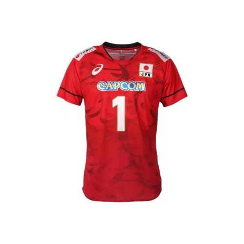 Asics Red Unisex Волейбольные Джерси