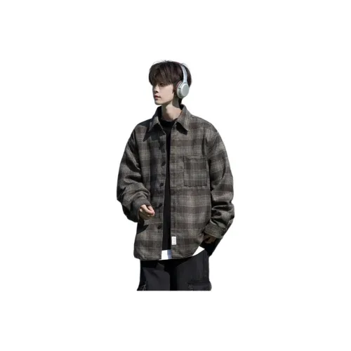 TUOFEI Кофейный Унисекс Рубашки