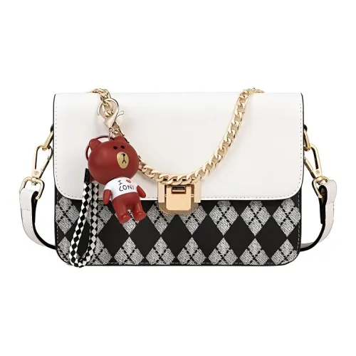 Boniu Сумка через плечо из синтетической кожи стандартная женская белая