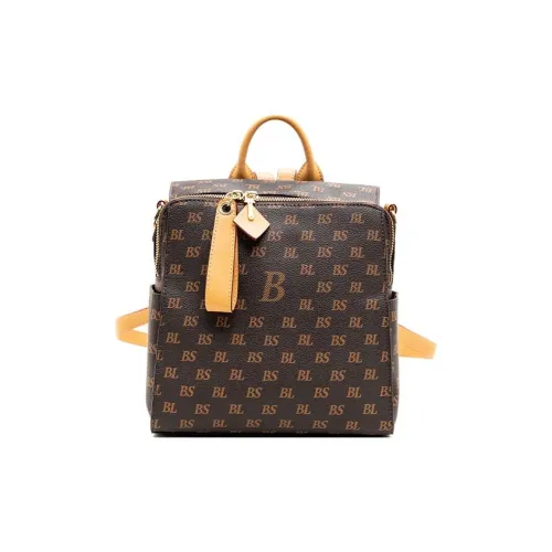 BASA BELA PVC Поливинилхлорид Рюкзак Женские Темно-коричневый