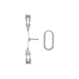 [Сверкающий страз Бабочка + Серебряный Ромб Чехол]